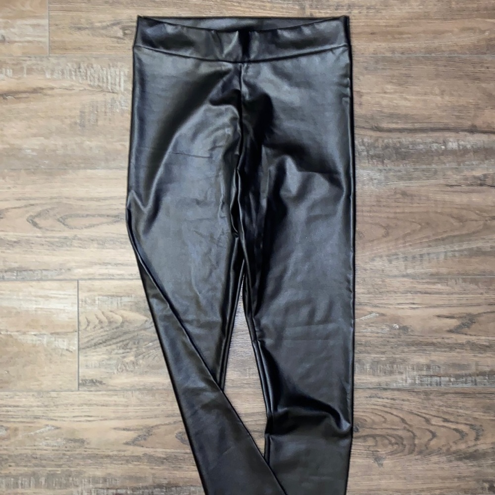 Lulu’s Black Vegan Leather Leggings